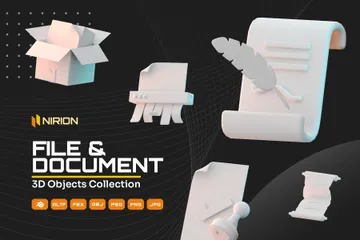 Fichier et document Pack 3D Icon