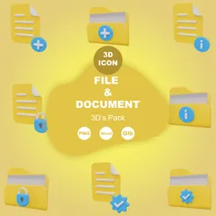 Fichier et dossier Pack 3D Icon