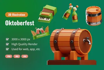 Oktoberfest Paquete de Icon 3D