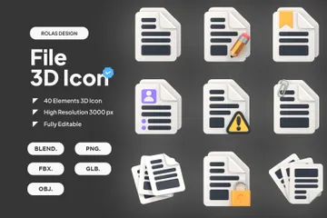 File 3D Icon Pack