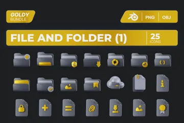 File And Folder Part 1 3D Icon Pack