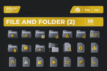 File And Folder Part 2 3D Icon Pack