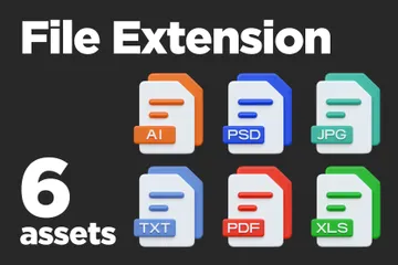 File Extension 3D Icon Pack