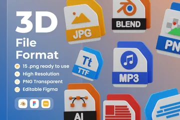 File Format 3D Icon Pack