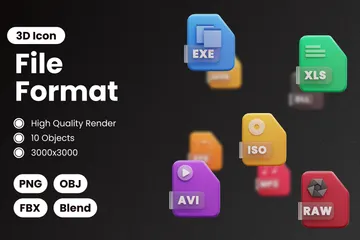 File Format 3D Icon Pack