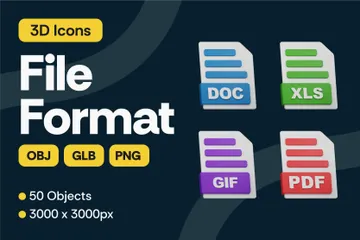 File Format 3D Icon Pack