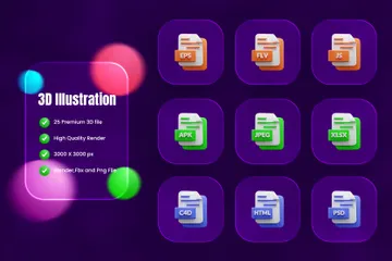 File Format 3D Icon Pack