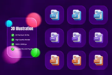 File Format 3D Icon Pack