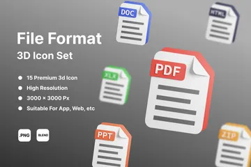 File Format 3D Icon Pack