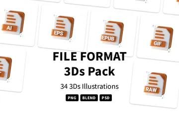 FILE FORMAT 3D Icon Pack