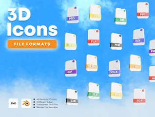 File Formats 3D Icon Pack