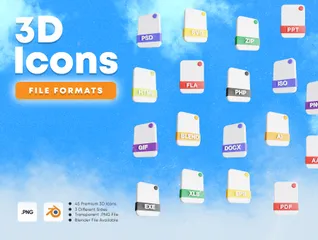 File Formats 3D Icon Pack