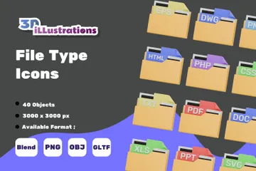 File Type 3D Icon Pack