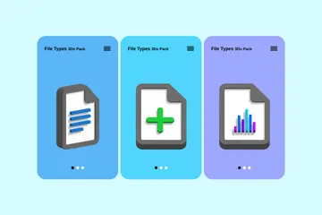 File Types 3D Icon Pack
