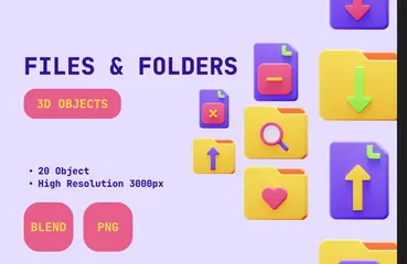 Files And Folders 3D Icon Pack