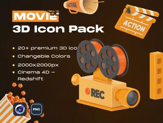 Film 3D Illustration Pack