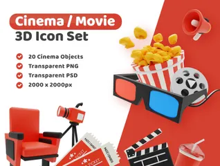 Film Pack 3D Illustration