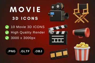 Filme Pacote de Icon 3D