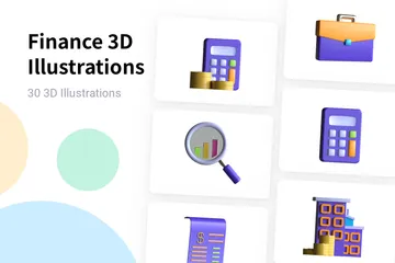 Finança 3D Illustration Pack