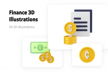 Finança Pacote de Illustration 3D