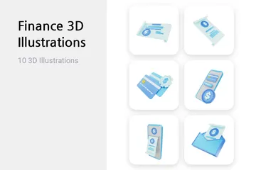 Finança 3D Illustration Pack