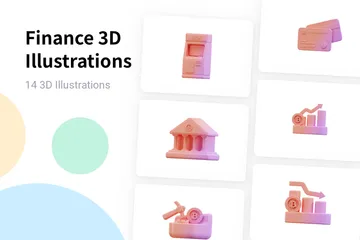 Finança Pacote de Illustration 3D