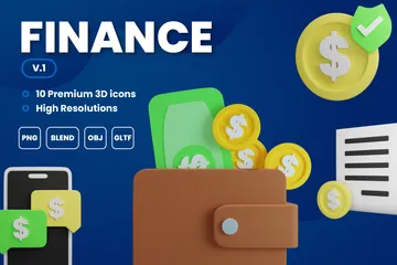 Finanças Vol. 1 Pacote de Icon 3D