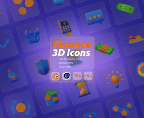 Finance 3D Icon Pack