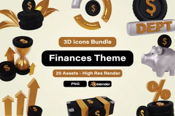 Finance 3D Icon Pack