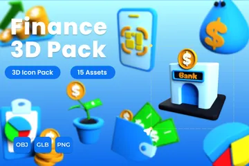 Finance 3D Icon Pack