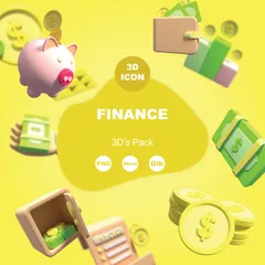 Finance 3D Icon Pack