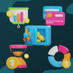 Finance 3D Icon Pack