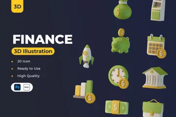 Finance 3D Icon Pack