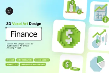 Finance 3D Icon Pack