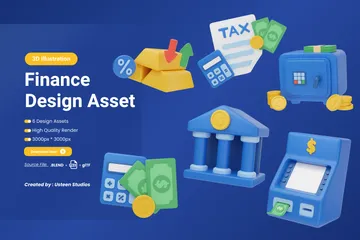 Finance 3D Icon Pack