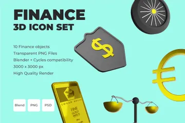 Finance 3D Icon Pack