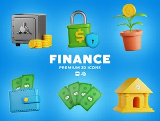 Finance 3D Icon Pack