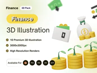 Finance 3D Icon Pack