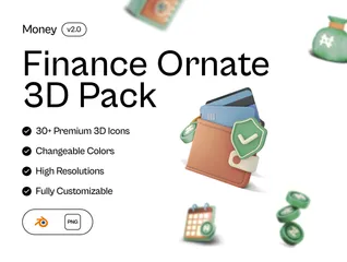 Finance 3D Icon Pack