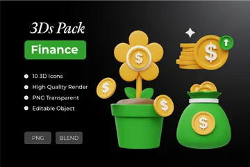 Finance 3D Icon Pack