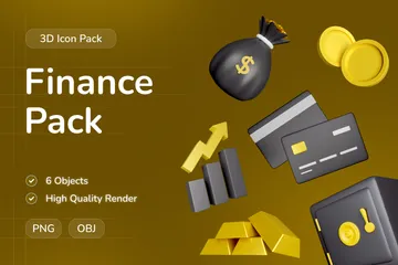 Finance 3D Icon Pack