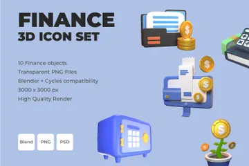 Finance 3D Icon Pack