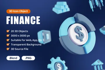 Finance 3D Icon Pack