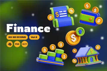 Finance 3D Icon Pack