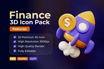 Finance 3D Icon Pack