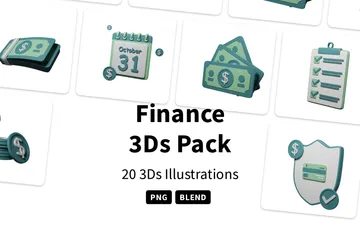 Finance 3D Icon Pack