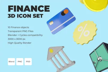 Finance 3D Icon Pack