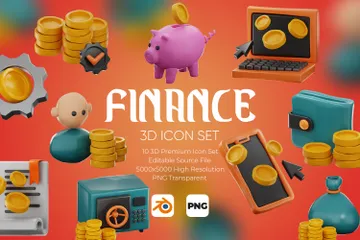 Finance 3D Icon Pack