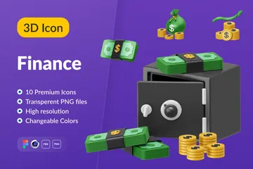 Finance 3D Icon Pack