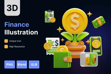 Finance 3D Icon Pack